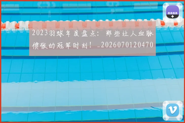 2023羽球年度盘点：那些让人血脉偾张的冠军时刻！_20260701204708